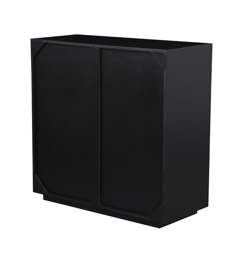 Luxury Wooden Wave Carved 2 Door Storage Cabinet