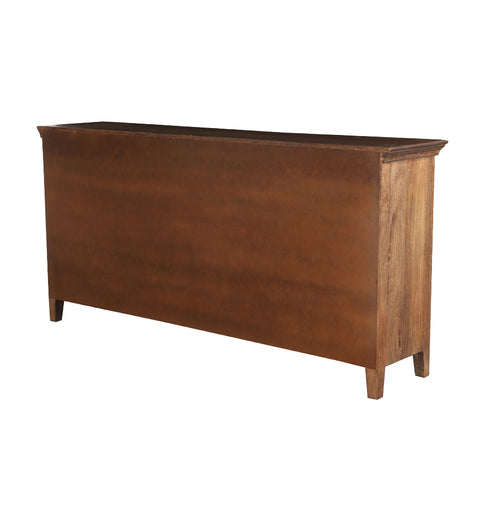 Charming Wooden 4 Door Sideboard Mullion Glass Doors