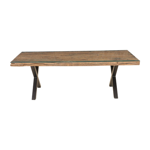 Natural Old Railway Sleeper Wood Coffee Table - Simply Home
