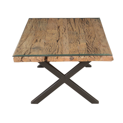 Natural Old Railway Sleeper Wood Coffee Table - Simply Home
