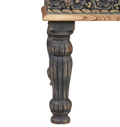 Square Hand-Carved Teak Wood Coffee Table - Simply Home