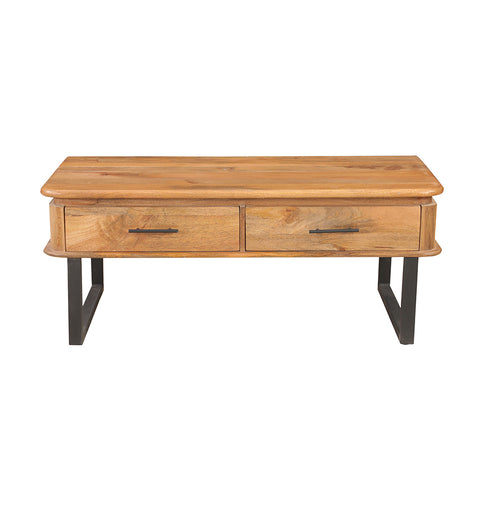 2 Drawer Solid Wood Rectangular Coffee Table - Simply Home