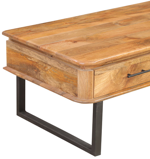 2 Drawer Solid Wood Rectangular Coffee Table - Simply Home