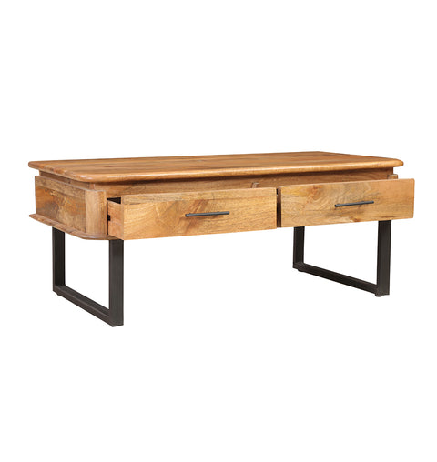 2 Drawer Solid Wood Rectangular Coffee Table - Simply Home