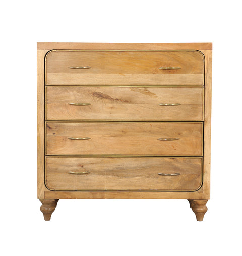 Aurora Vintage Solid Wood Chest of 4 Drawers - Simply Home