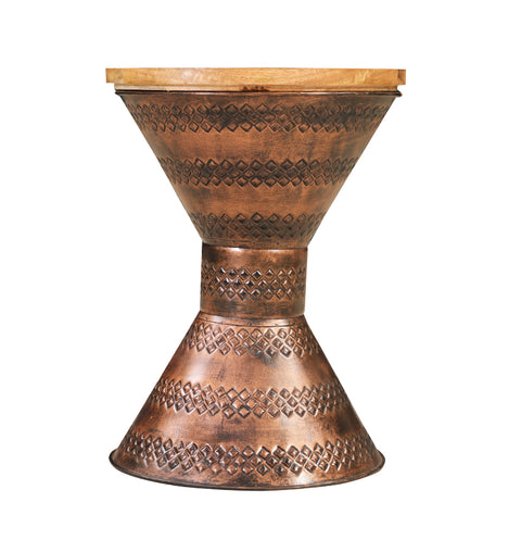 Boho Tribal Drum Side Table