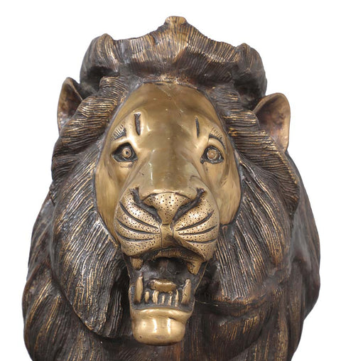 Lion Brass Figurine - Simply Home