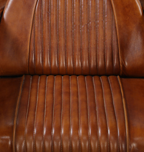 Aviator Copper Tomcat 1-Seater Leather Sofa - Simply Home