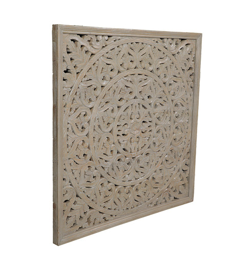 Mandana Wooden Carved Panel - Simply Home