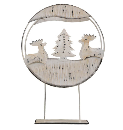 White Yuletide Candle Holder - Simply Home