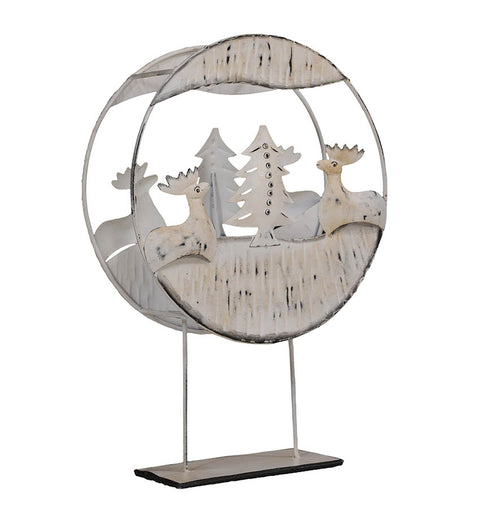 White Yuletide Candle Holder - Simply Home