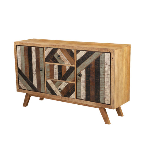 Handcrafted Reclaimed Wood Buffet Cabinet 2 Door & 3 Drawer - Simply Home