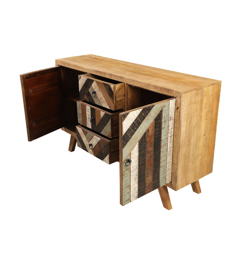 Handcrafted Reclaimed Wood Buffet Cabinet 2 Door & 3 Drawer - Simply Home