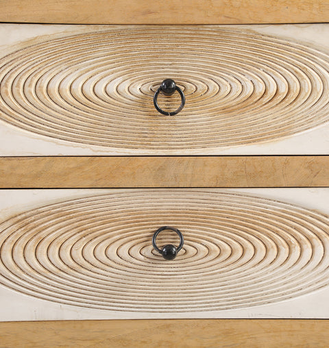 Majestic Hand Carving Solid Wood Chest of 5 Drawers - Simply Home