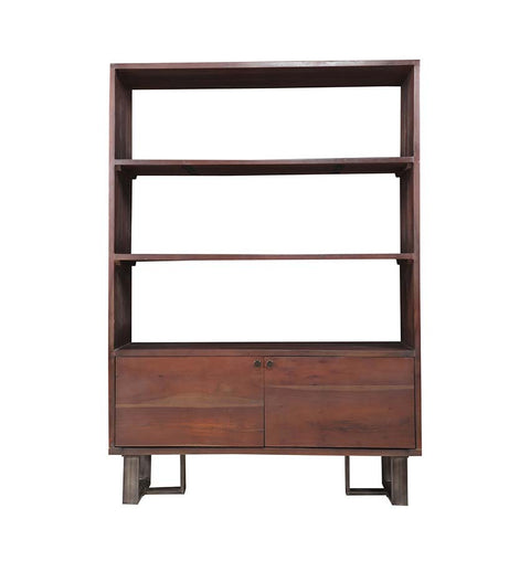 Premium Wood Iron Bookshelf Vintage-Inspired Design - Simply Home