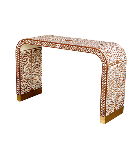 Wooden Inlay Console Table - Simply Home