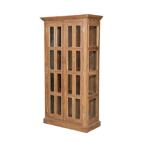 Elegant Glass 2 Door Display Cabinet - Simply Home