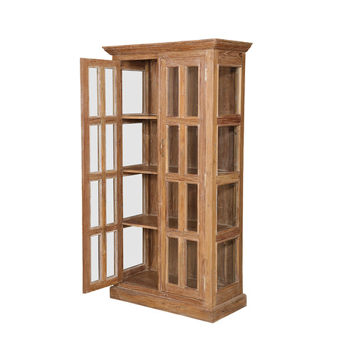 Elegant Glass 2 Door Display Cabinet - Simply Home