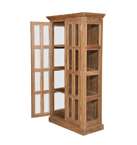 Elegant Glass 2 Door Display Cabinet - Simply Home