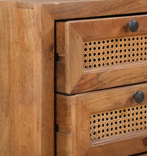 Simply Home Cane Chest of Drawers with 5 Drawers - Simply Home