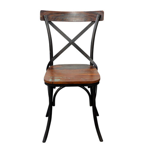 Classic Iron Wooden Chair for Living & Dining Room