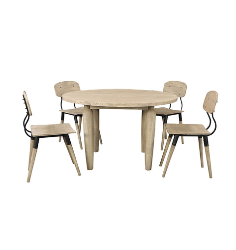 Minimalist Round 4 Seater Dining Table - Simply Home