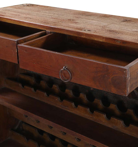Antique Trunk-Inspired Ox Cart Bar Counter - Simply Home