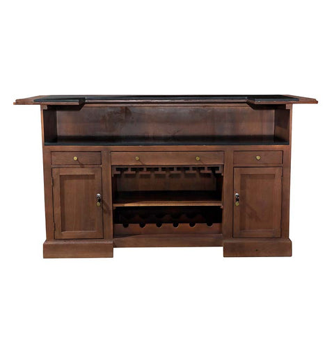 Rustic Luxe Marble-Top Bar