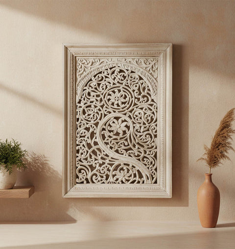Wooden Carved Wall Panel