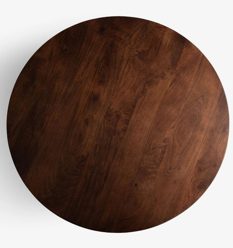Wooden Round Coffee Table for Living Room