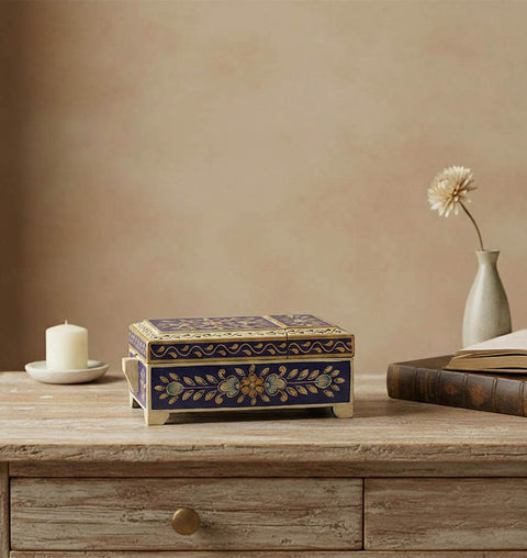 Wooden Painted Barber Box