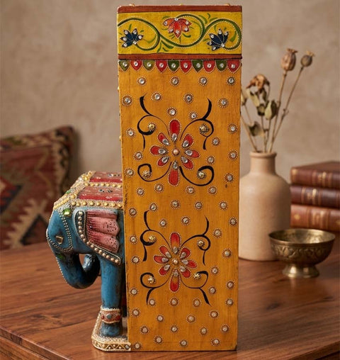 Handcrafted Wooden Wine Organiser & Bottle Holder