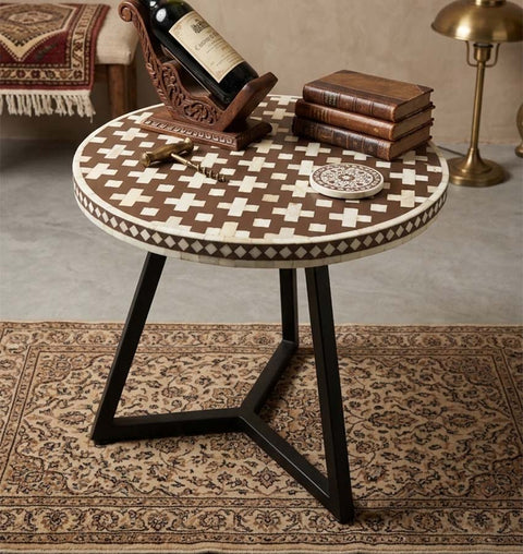 ELARA Bone Inlay Side / End Table