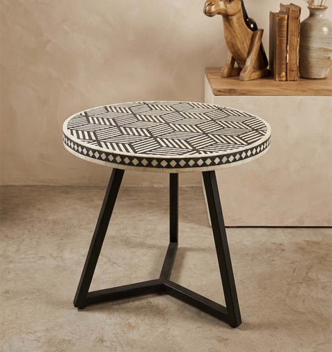 ELARA Bone Inlay Side / End Table