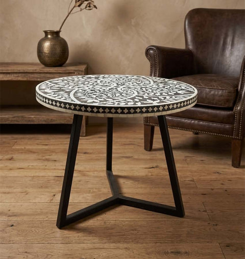 ELARA Bone Inlay Side / End Table