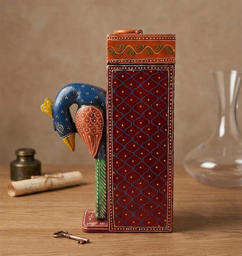 Handcrafted Wooden Wine Organiser & Bottle Holder