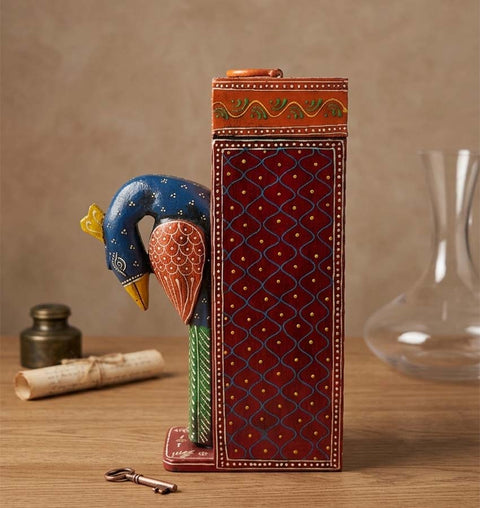 Handcrafted Wooden Wine Organiser & Bottle Holder