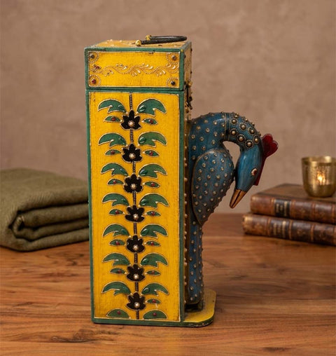 Handcrafted Wooden Wine Organiser & Bottle Holder