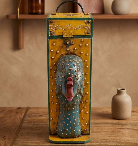 Handcrafted Wooden Wine Organiser & Bottle Holder
