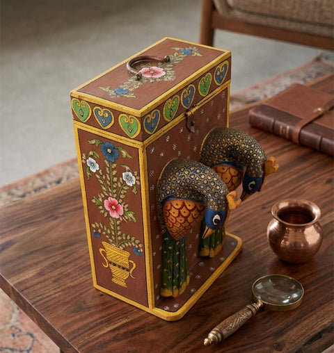 Handcrafted Wooden Wine Organiser & Bottle Holder