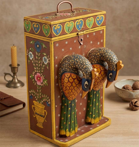 Handcrafted Wooden Wine Organiser & Bottle Holder