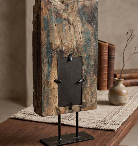 SHEESH MAHAL – Hand Carved Old Wooden Mirror Stand