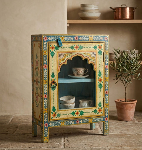 Handpainted Wooden Kitchen Cabinet