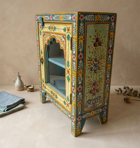 Handpainted Wooden Kitchen Cabinet