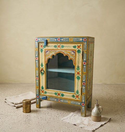 Handpainted Wooden Kitchen Cabinet