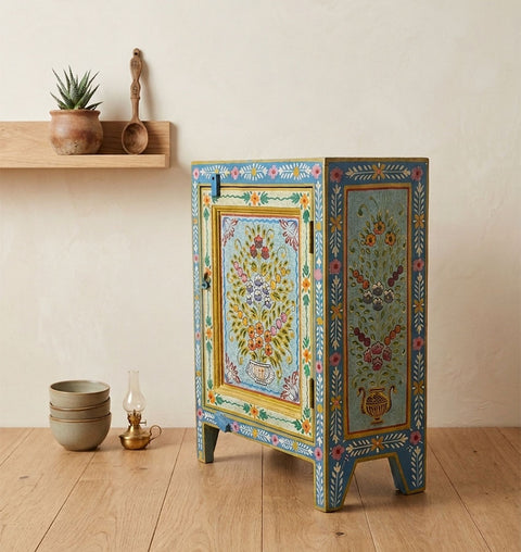 Handpainted Wooden Kitchen Cabinet