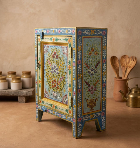 Handpainted Wooden Kitchen Cabinet
