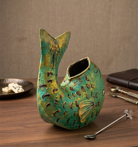 Iron Painted Fish Ashtray
