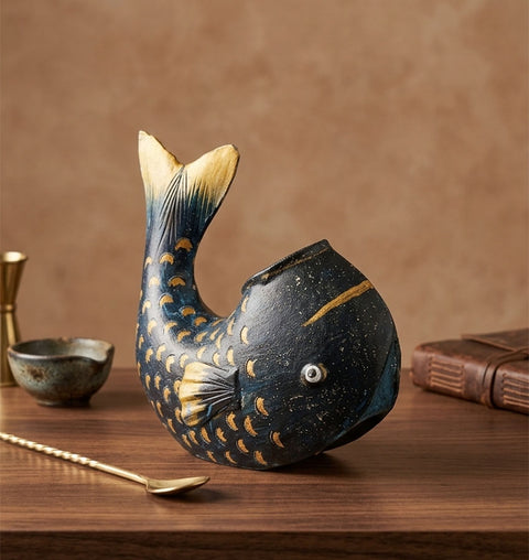Iron Painted Fish Ashtray