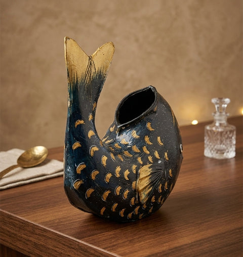 Iron Painted Fish Ashtray